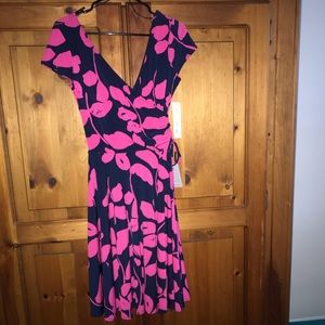 Maggie London Faux Wrap Dress